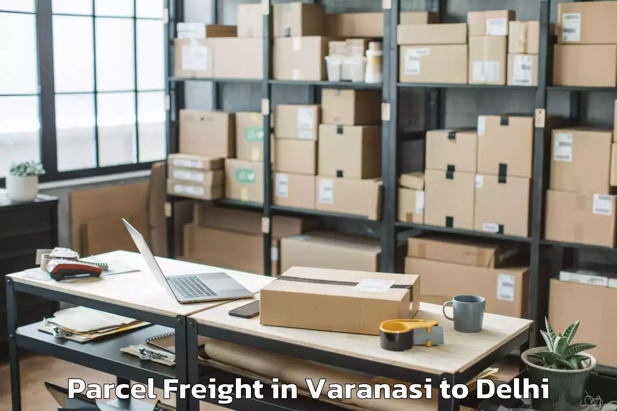 Get Varanasi to Unity One Mall Rohini Parcel Freight